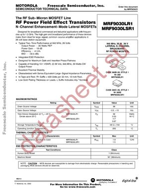 MRF9030LR1 datasheet  